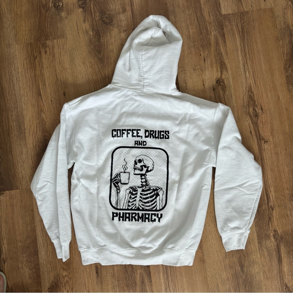 Pharmacy Theme White Hoodie - Size M